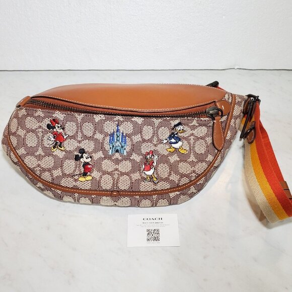 Coach Bags Disney X Coach Beltfanny Bag Signature Textile